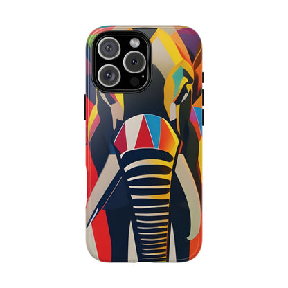 Elephant Print Tough phone Case, - iPhone 16 Pro Max / Glossy - Phone Case