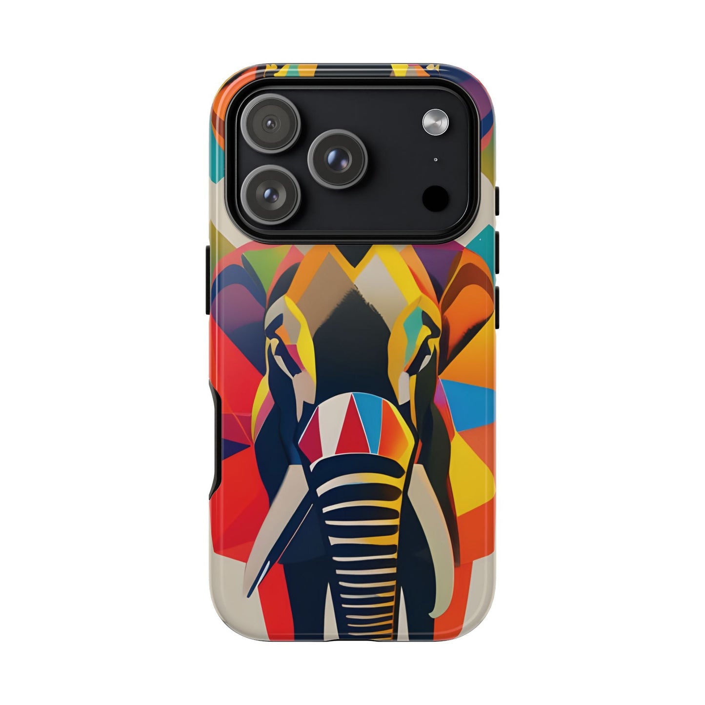 Elephant Print Tough phone Case, - iPhone 17 Pro / Glossy - Phone Case