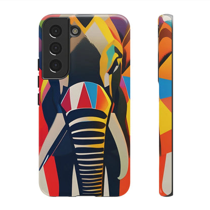 Elephant Print Tough phone Case, - Samsung Galaxy S22 / Glossy - Phone Case