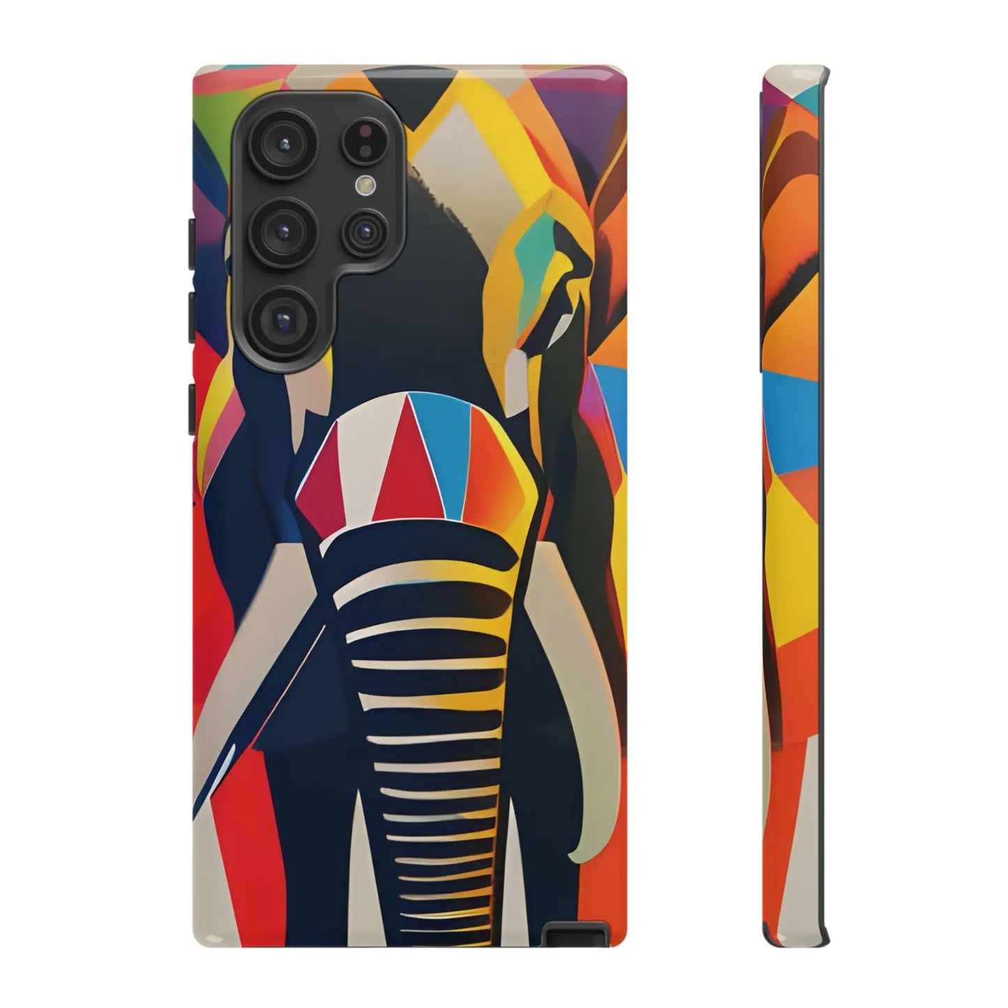 Elephant Print Tough phone Case, - Samsung Galaxy S22 Ultra / Glossy - Phone Case