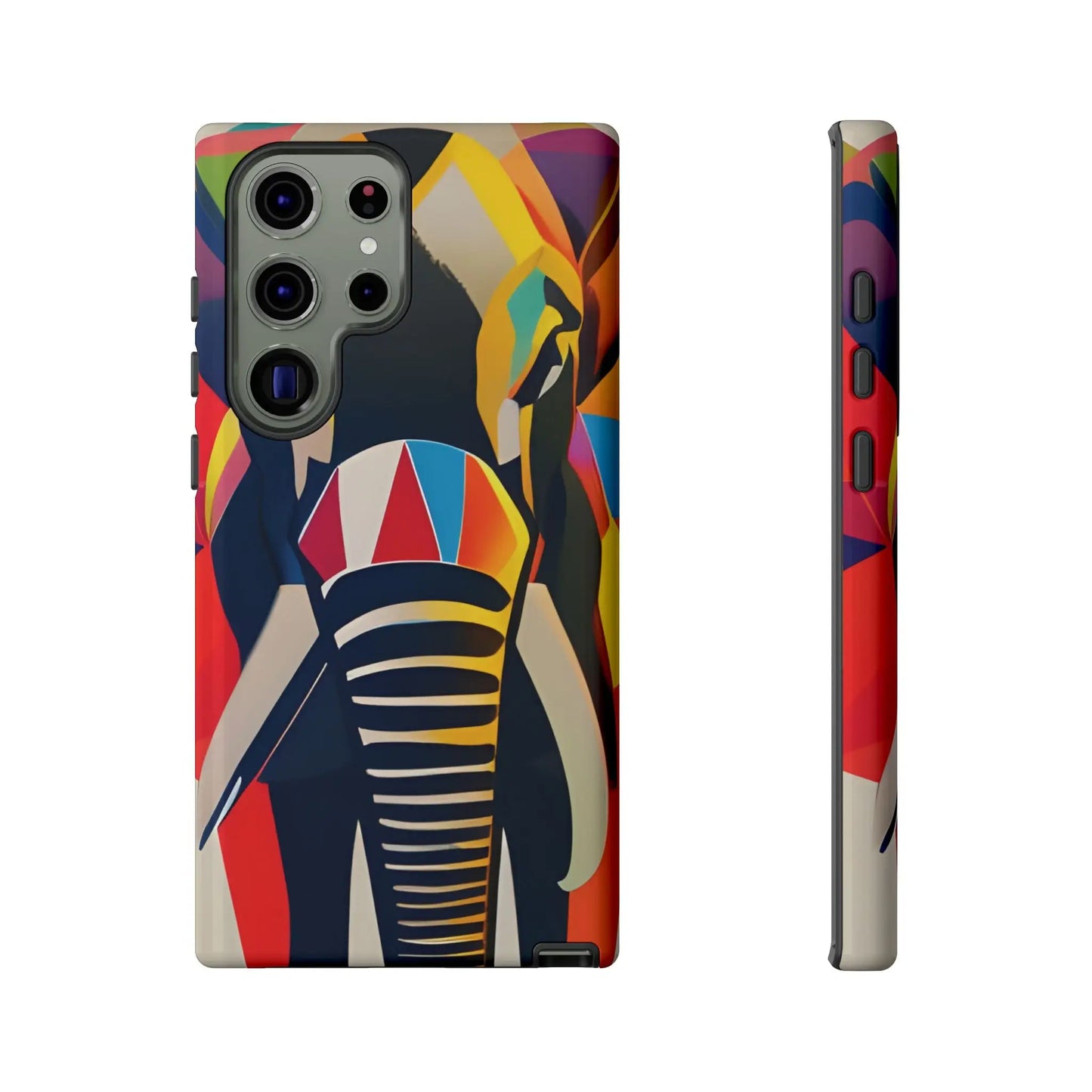 Elephant Print Tough phone Case, - Samsung Galaxy S23 Ultra / Glossy - Phone Case