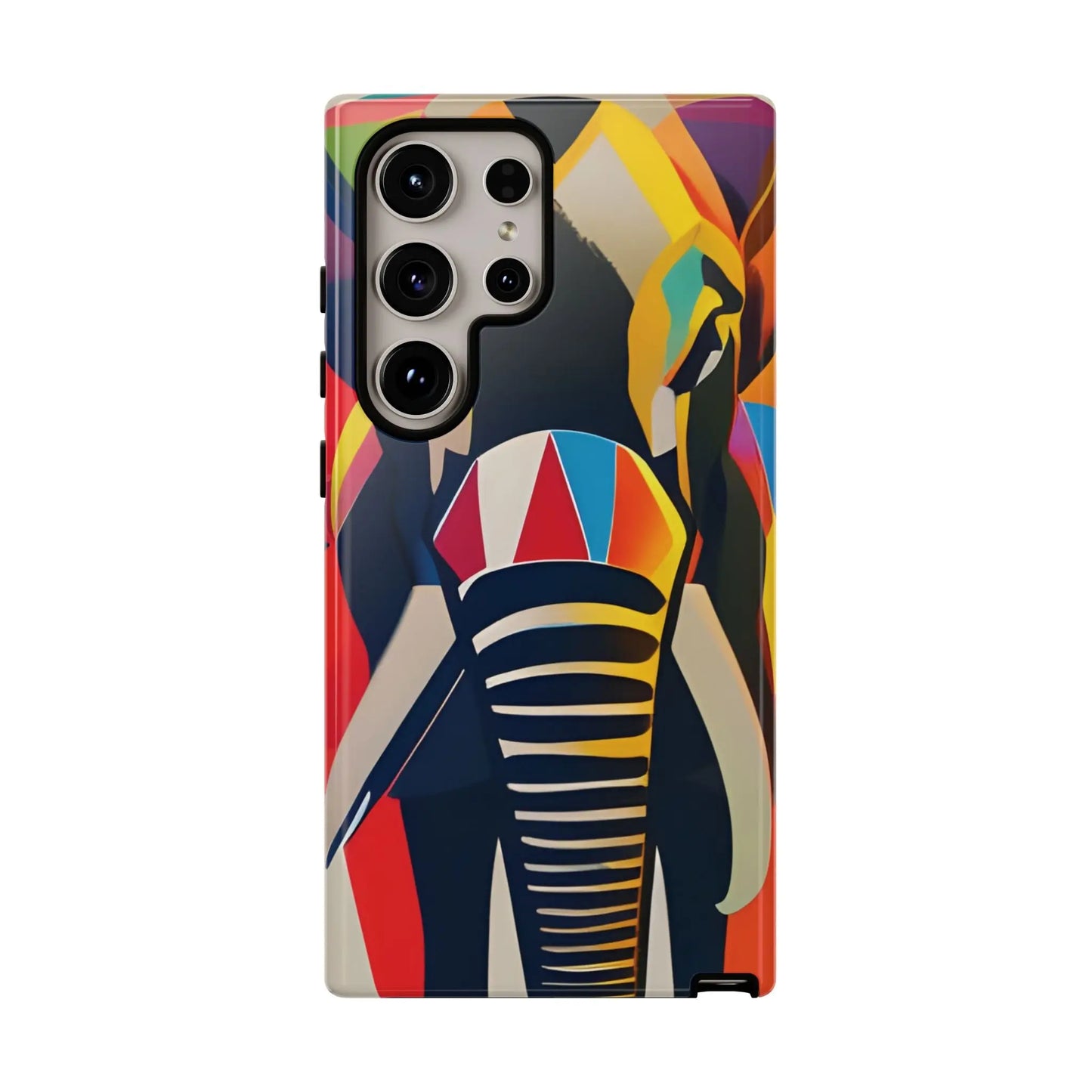Elephant Print Tough phone Case, - Samsung Galaxy S24 Ultra / Glossy - Phone Case