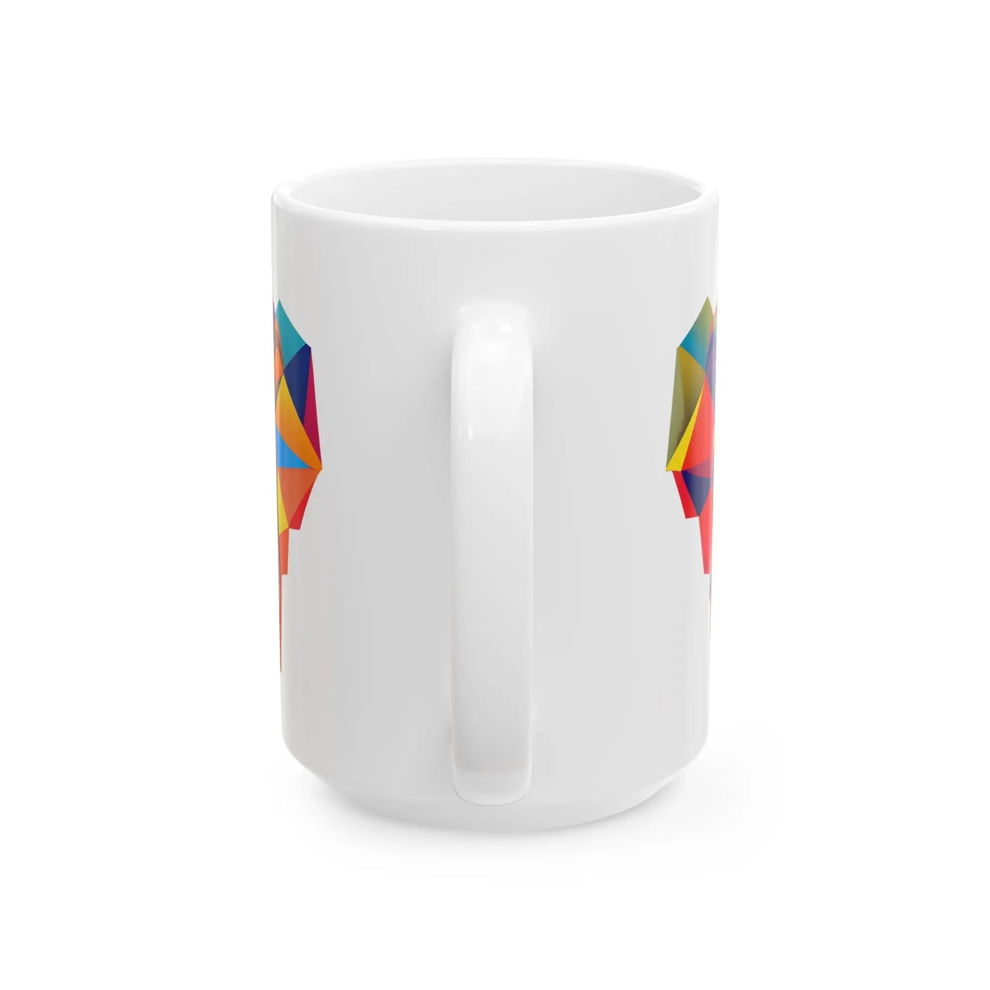 Elephant White Coffee Ceramic Mug - 11oz - Mug