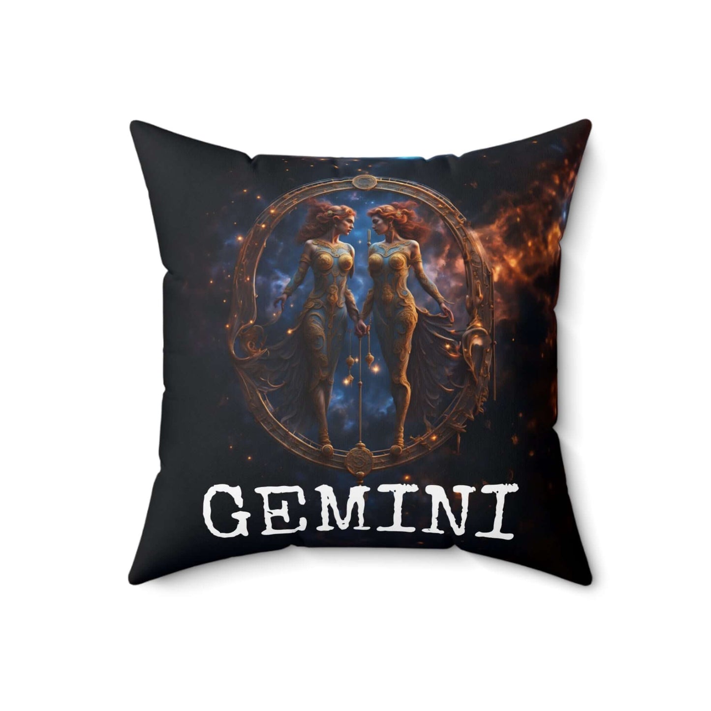 Gemini Horoscope Astrology Square Throw Pillow