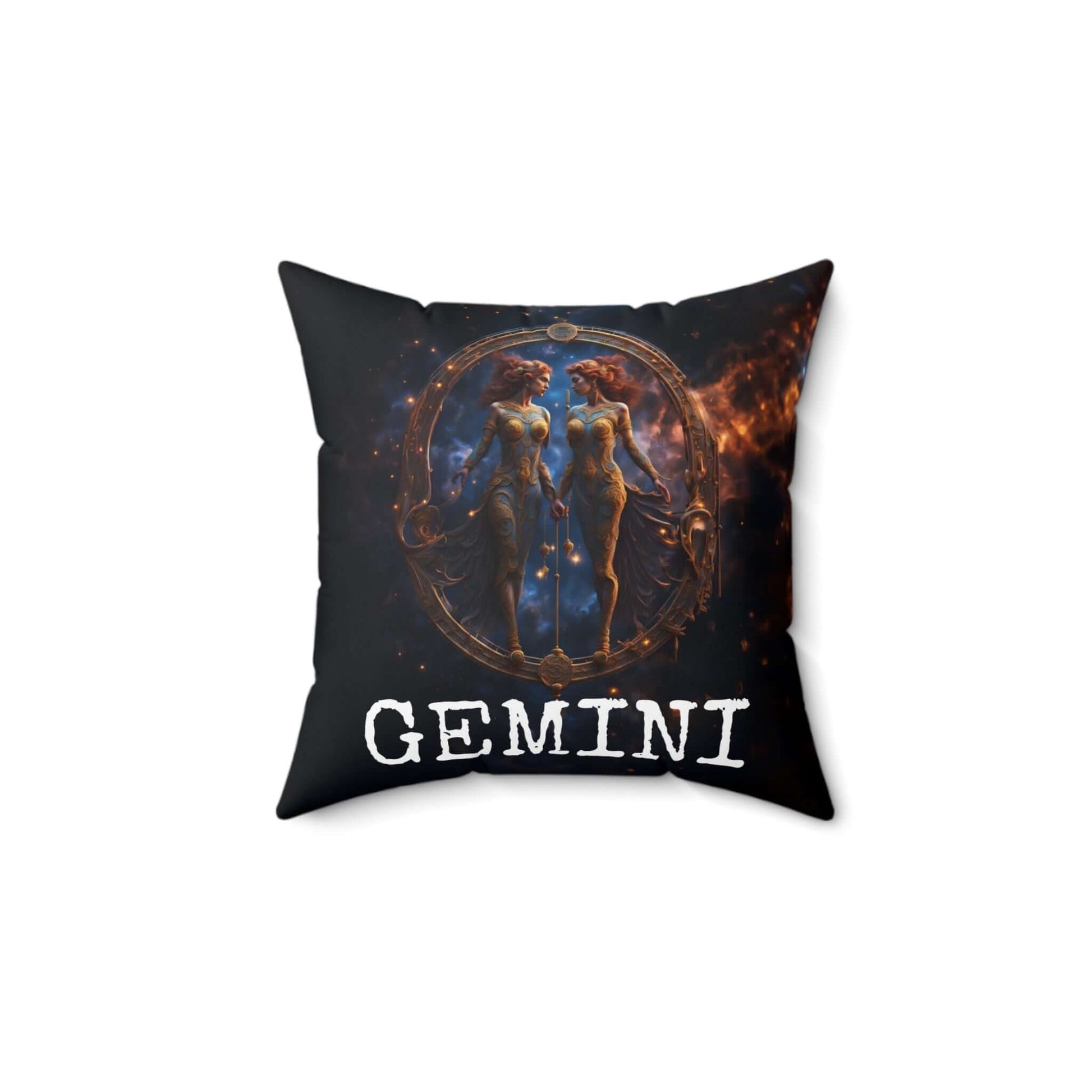 Gemini Horoscope Astrology Square Throw Pillow