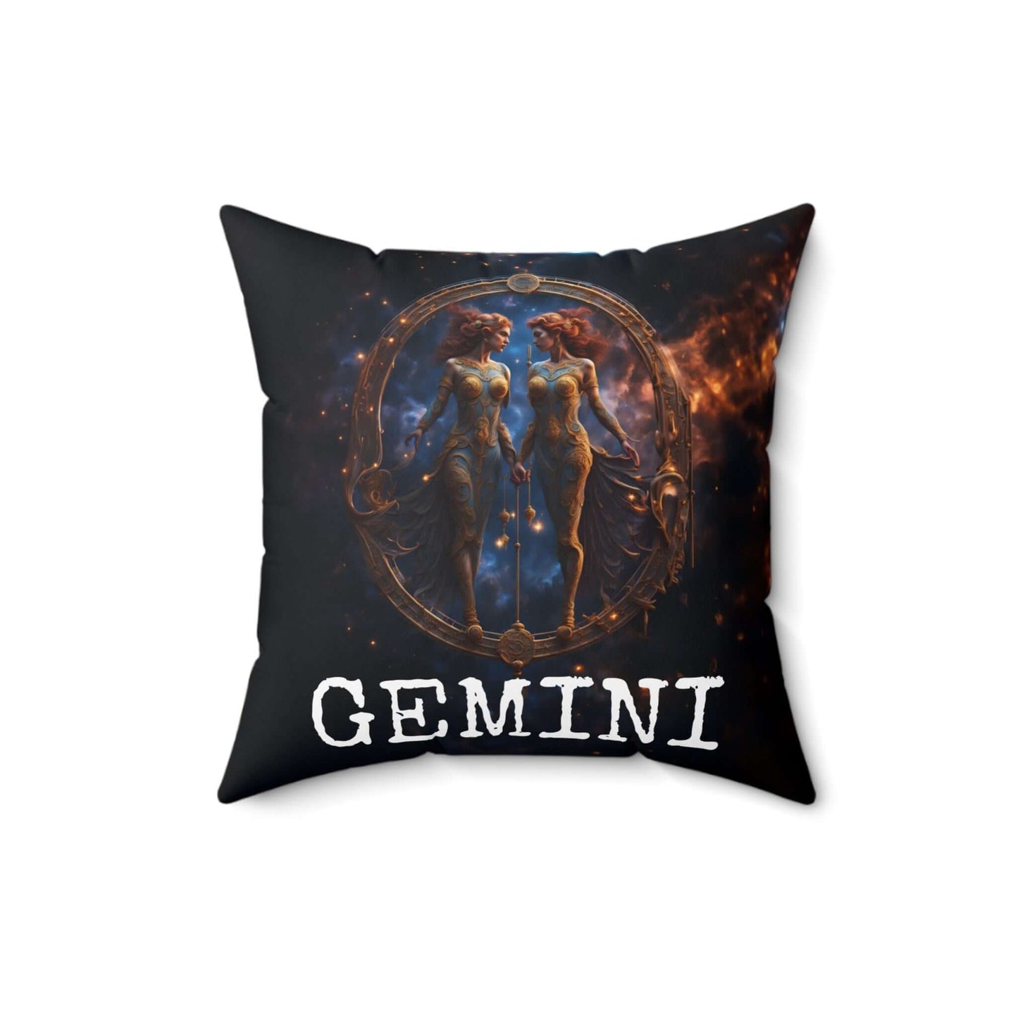 Gemini Horoscope Astrology Square Throw Pillow