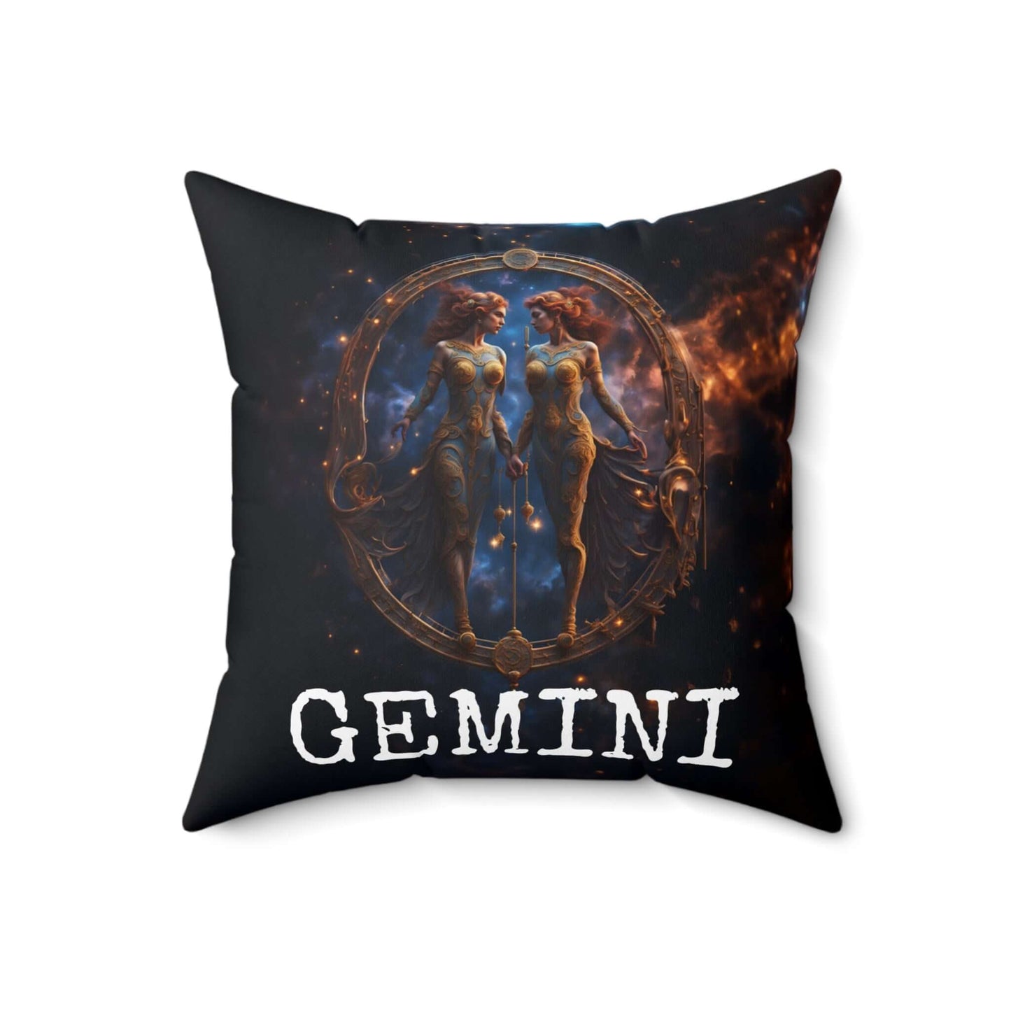 Gemini Horoscope Astrology Square Throw Pillow
