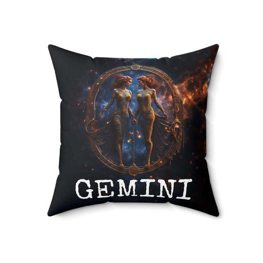 Gemini Horoscope Astrology Square Throw Pillow