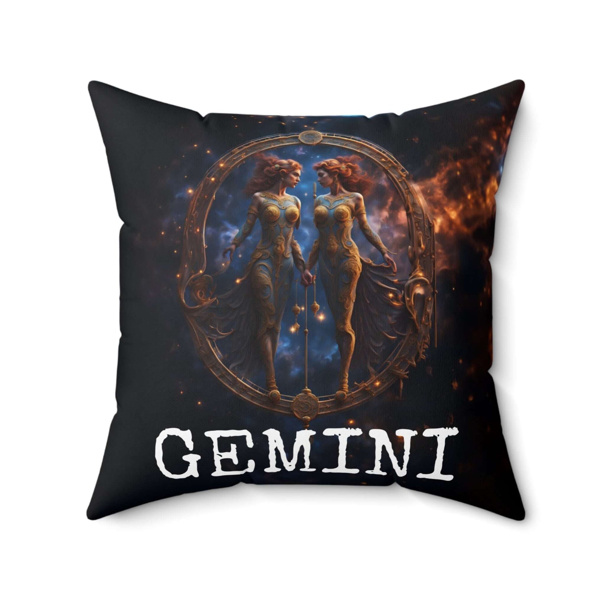Gemini Horoscope Astrology Square Throw Pillow