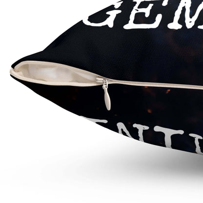 Gemini Horoscope Astrology Square Throw Pillow