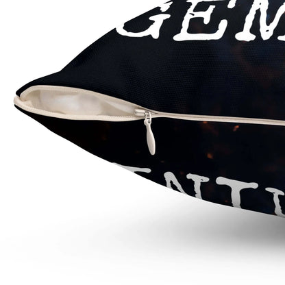 Gemini Horoscope Astrology Square Throw Pillow