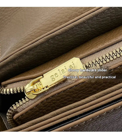Handbag Stylish Wide Shoulder Strap Small Square Bag Fashionable.