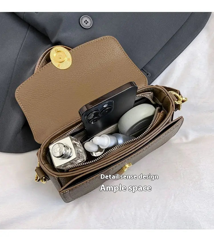 Handbag Stylish Wide Shoulder Strap Small Square Bag Fashionable.