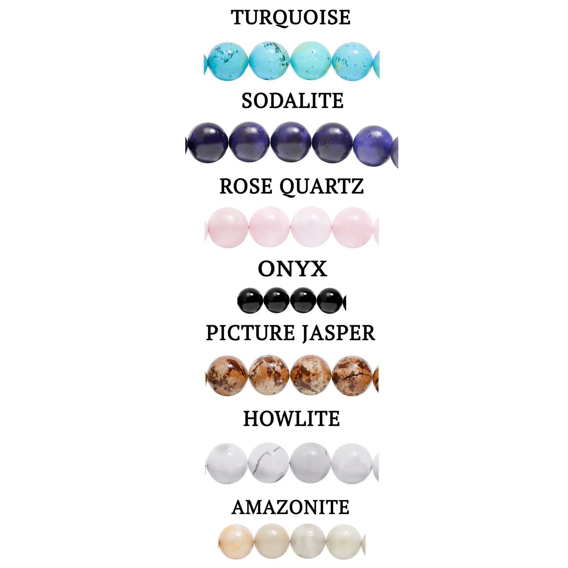 Hope engraved natural stone stretch bracelet with turquoise beads vibrant blue hue and natural matrix patterns
