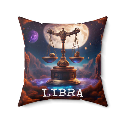 Libra Horoscope Astrology Square Throw Pillow