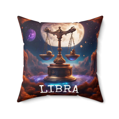 Libra Horoscope Astrology Square Throw Pillow