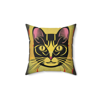 Magic Cat Square Throw pillow
