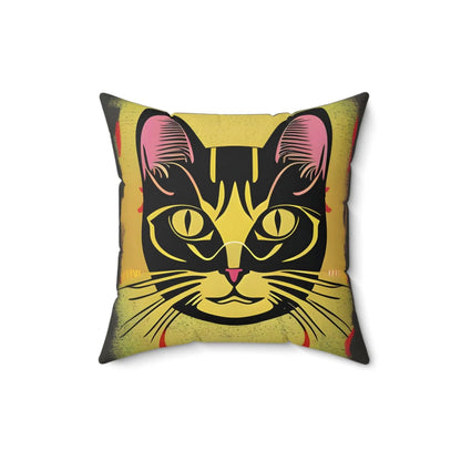 Magic Cat Square Throw pillow