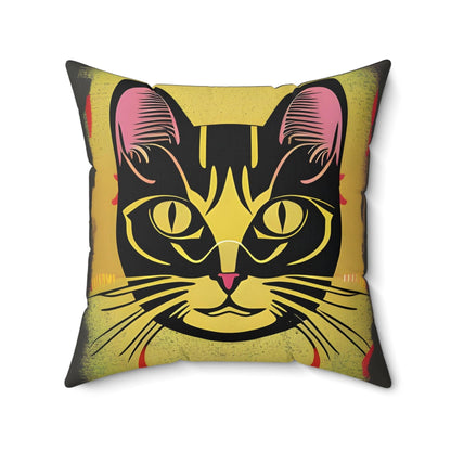 Magic Cat Square Throw pillow
