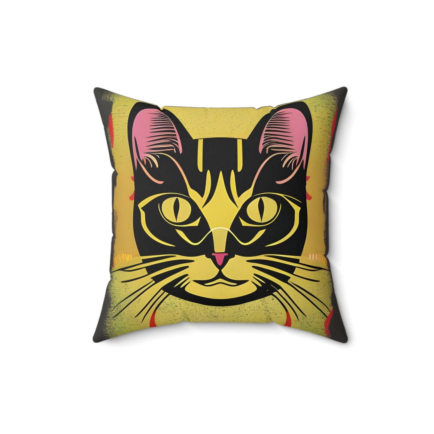 Magic Cat Square Throw pillow