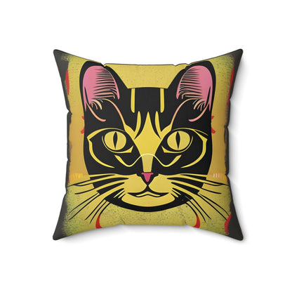 Magic Cat Square Throw pillow