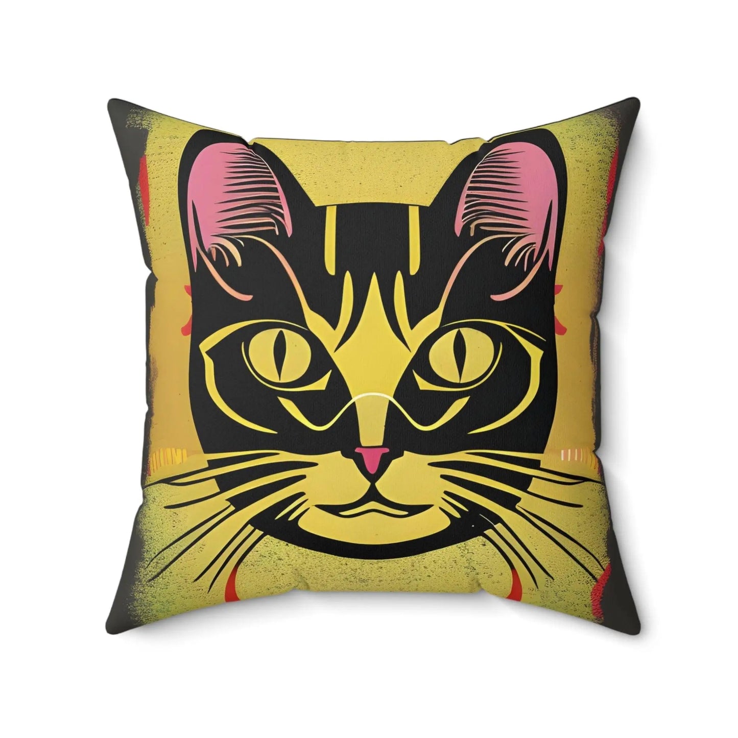 Magic Cat Square Throw pillow