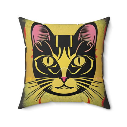 Magic Cat Square Throw pillow