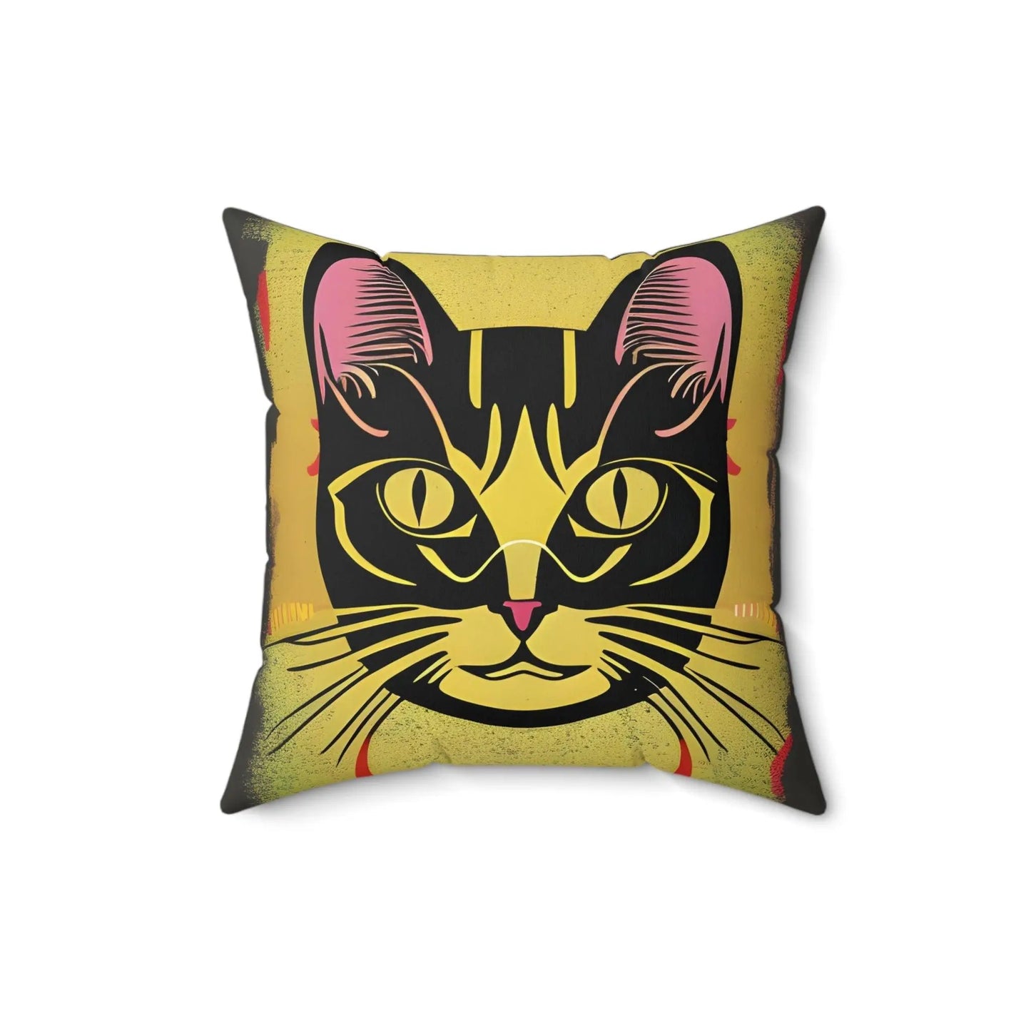 Magic Cat Square Throw pillow