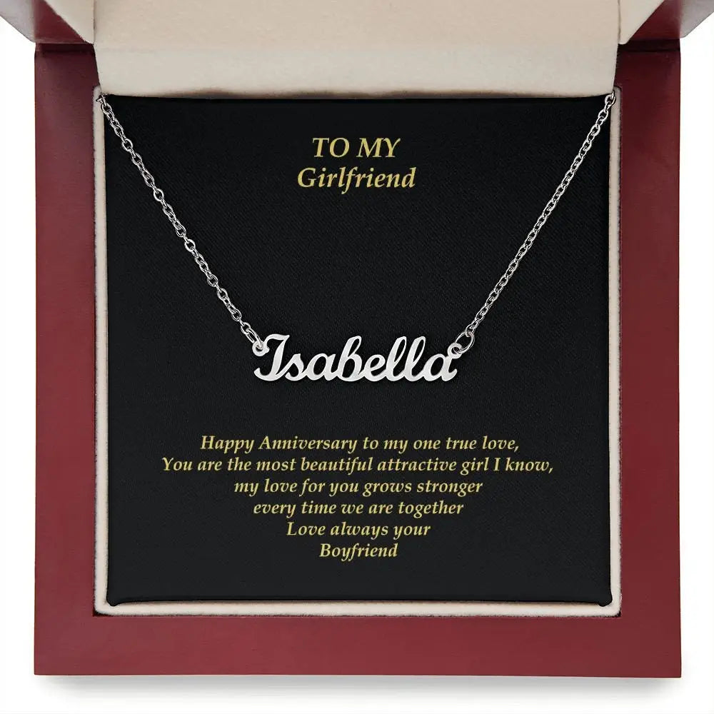 Custom Girlfriend Name Necklace