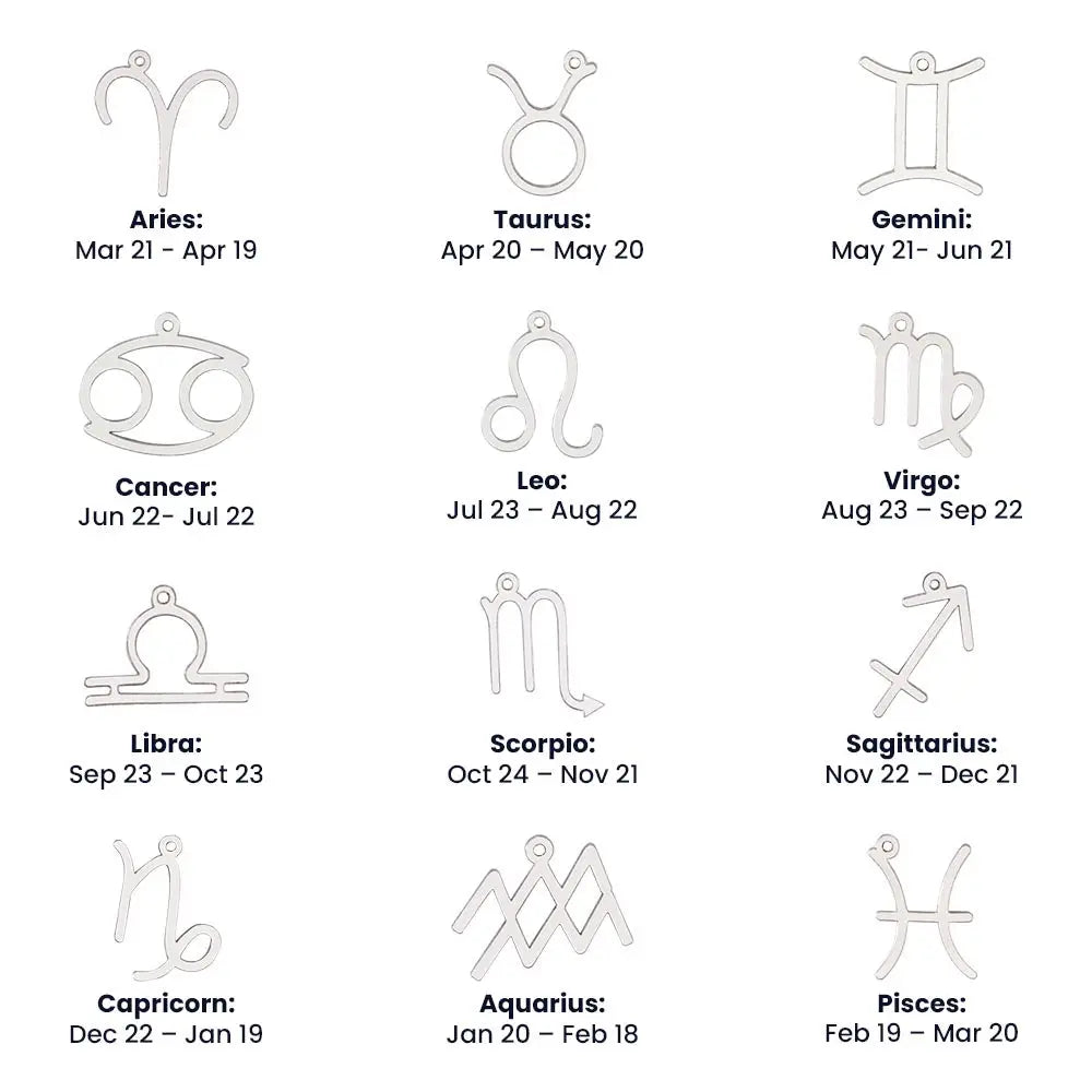Special Custom Zodiac Necklace Choose your Zodiac Sign
