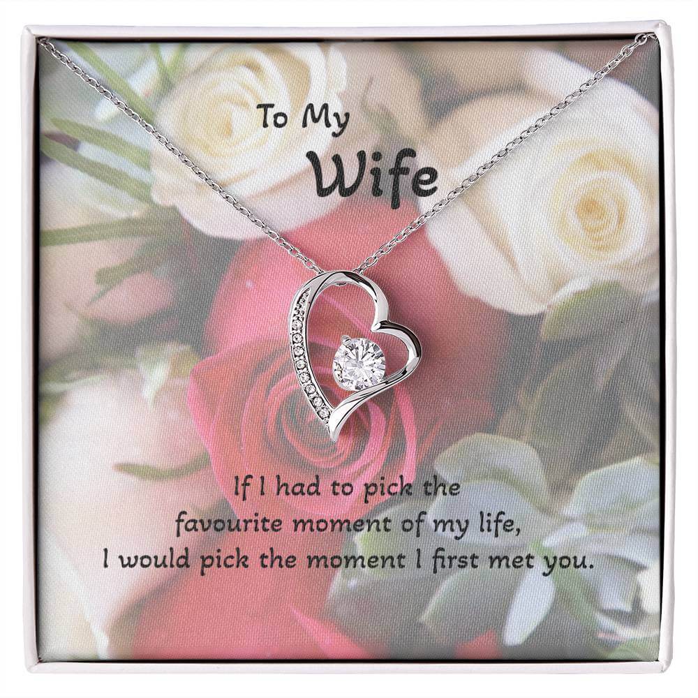 Roses are Forever, Love Necklace Wife Jewellery gold white gold finish Necklace