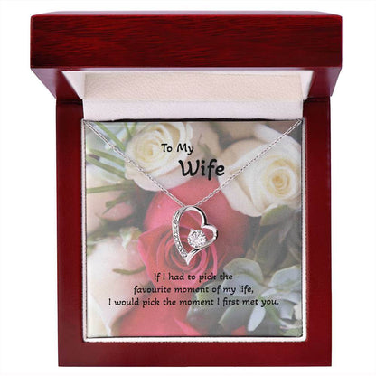 Roses are Forever, Love Necklace Wife Jewellery gold white gold finish Necklace