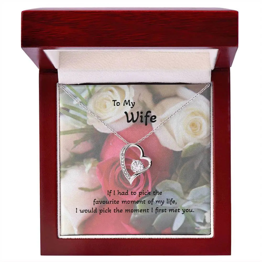 Roses are Forever, Love Necklace Wife Jewellery gold white gold finish Necklace