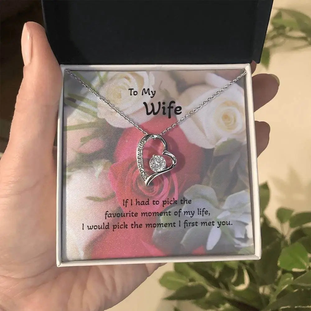 Roses are Forever, Love Necklace Wife Jewellery gold white gold finish Necklace