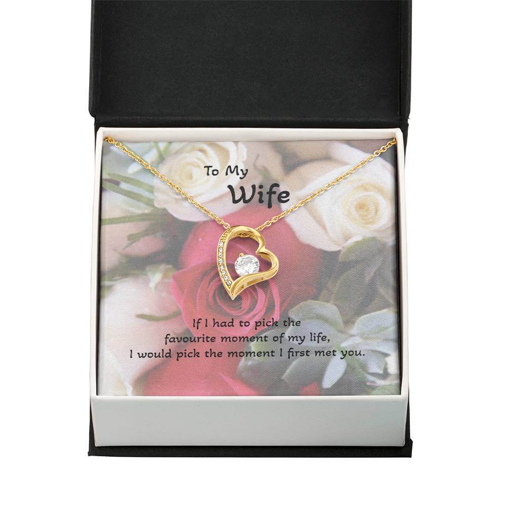 Roses are Forever, Love Necklace Wife Jewellery gold white gold finish Necklace
