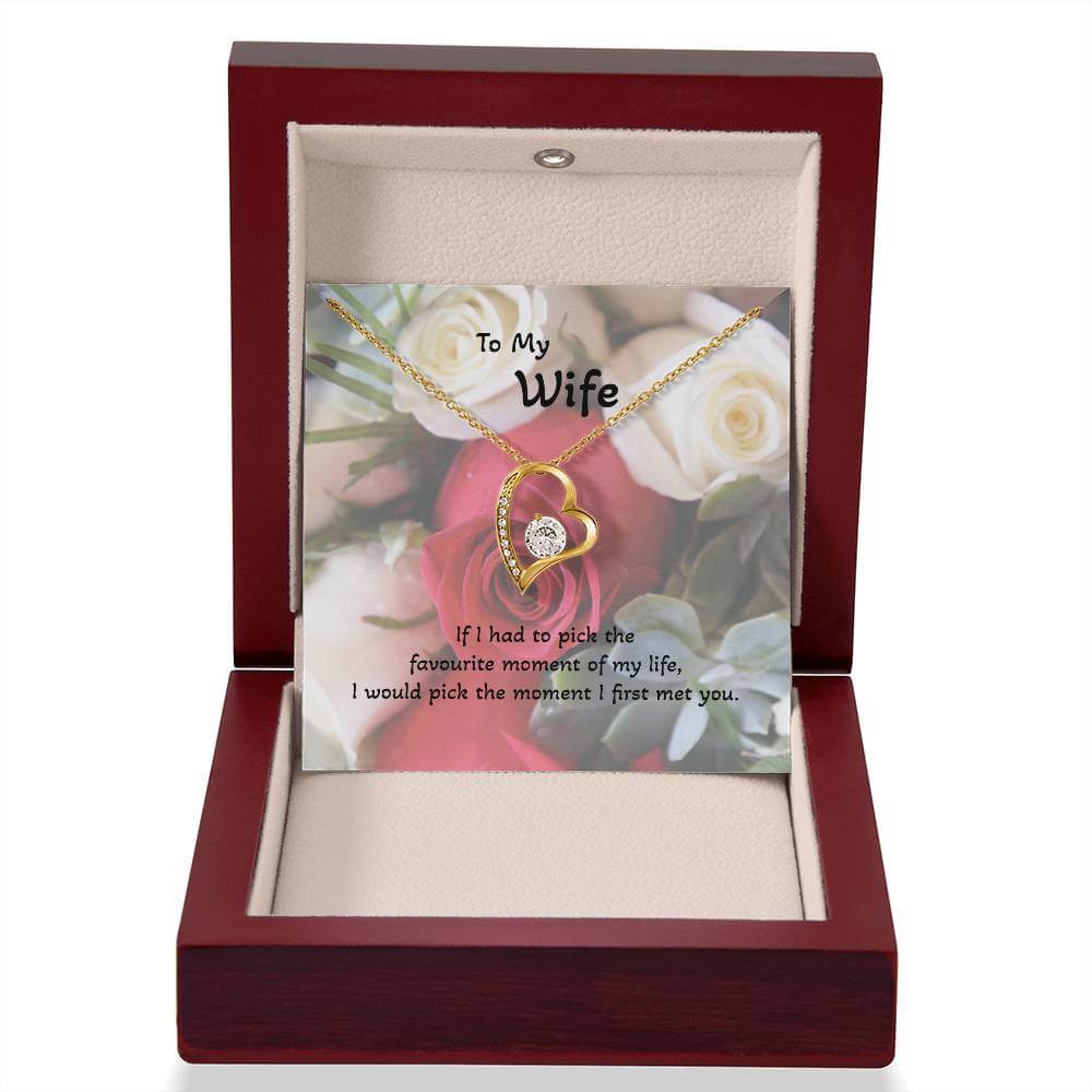 Roses are Forever, Love Necklace Wife Jewellery gold white gold finish Necklace
