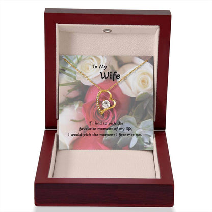 Roses are Forever, Love Necklace Wife Jewellery gold white gold finish Necklace