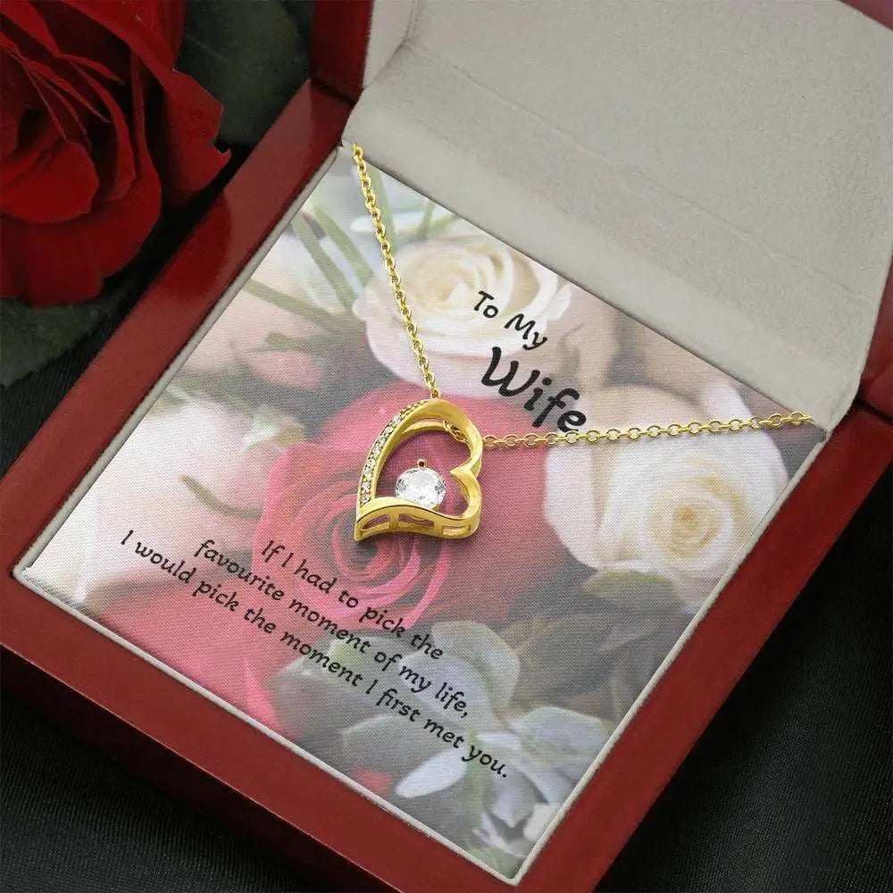Roses are Forever, Love Necklace Wife Jewellery gold white gold finish Necklace