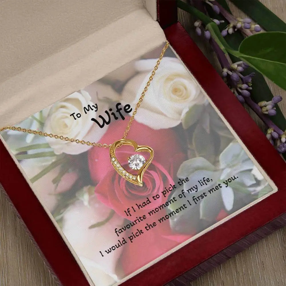 Roses are Forever, Love Necklace Wife Jewellery gold white gold finish Necklace