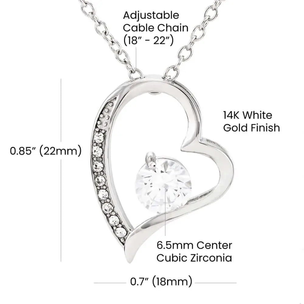 Roses are Forever, Love Necklace Wife Jewellery gold white gold finish Necklace