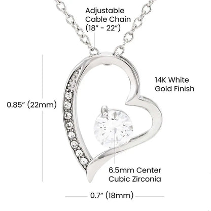 Roses are Forever, Love Necklace Wife Jewellery gold white gold finish Necklace