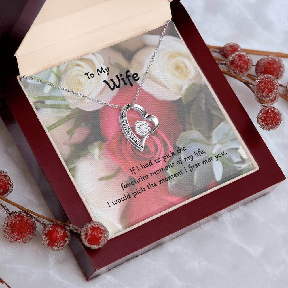 Roses are Forever, Love Necklace Wife Jewellery gold white gold finish Necklace