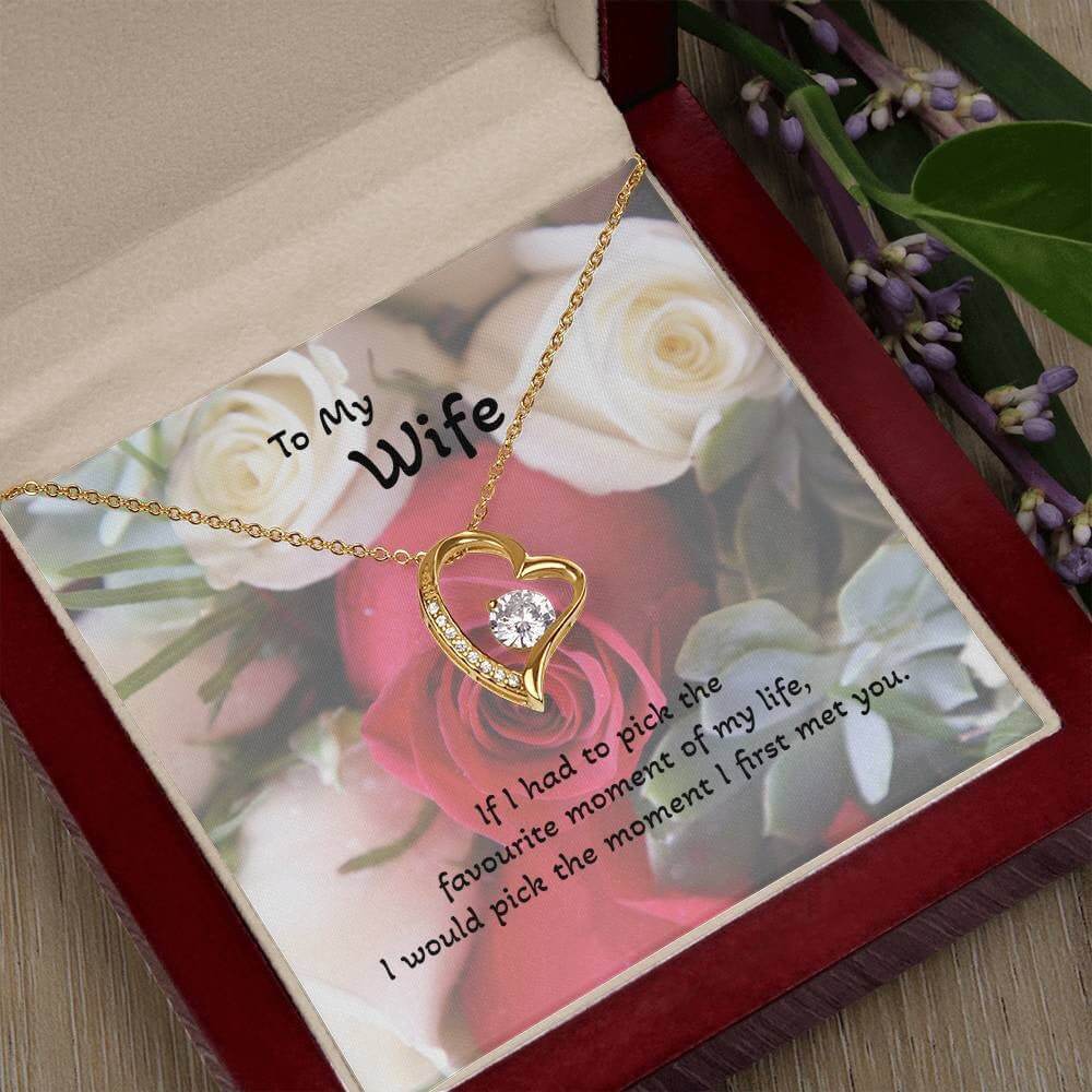 Roses are Forever, Love Necklace Wife Jewellery gold white gold finish Necklace