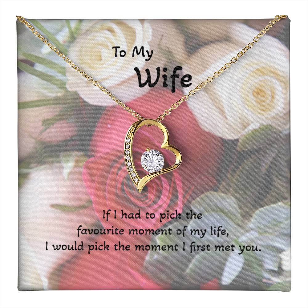 Roses are Forever, Love Necklace Wife Jewellery gold white gold finish Necklace
