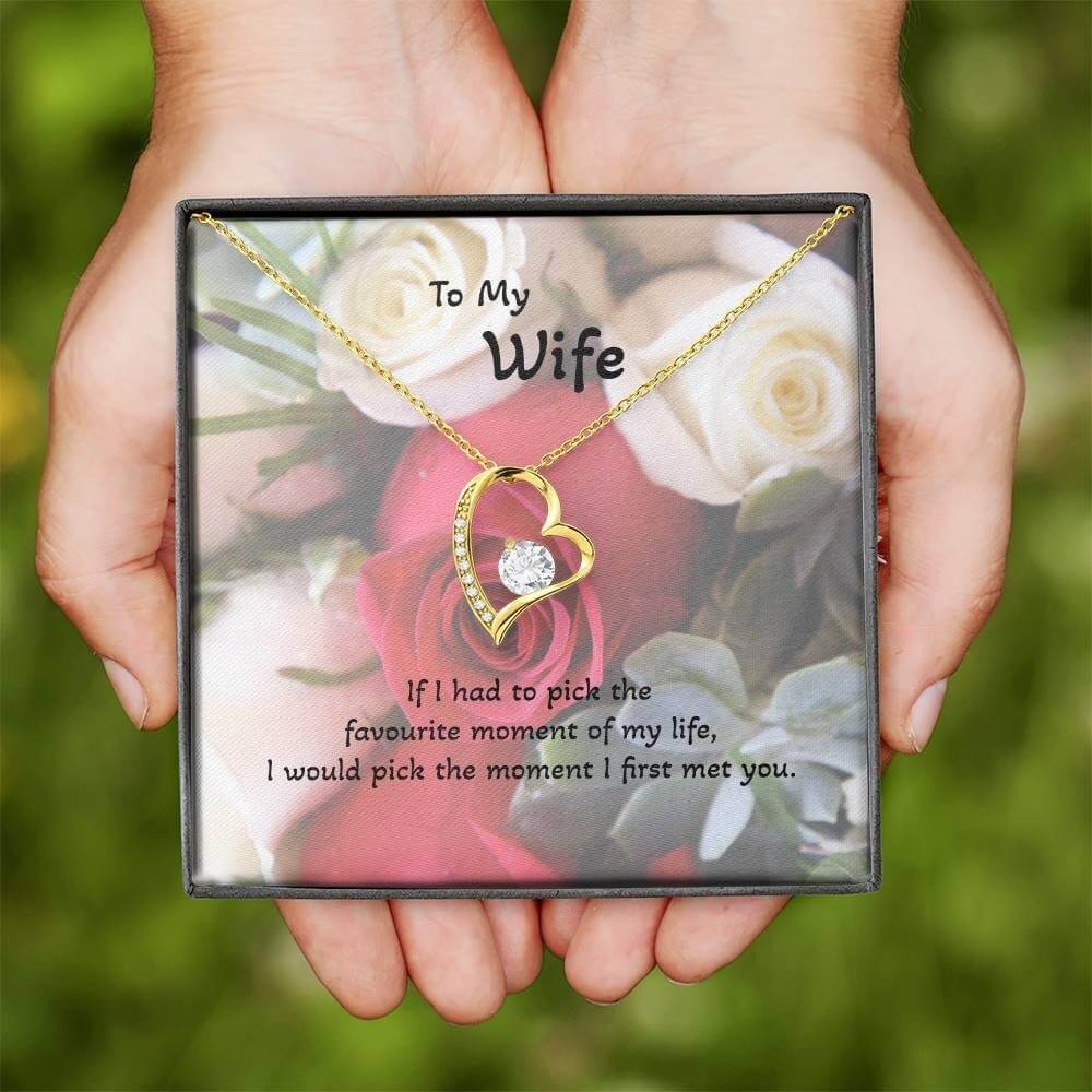 Roses are Forever, Love Necklace Wife Jewellery gold white gold finish Necklace