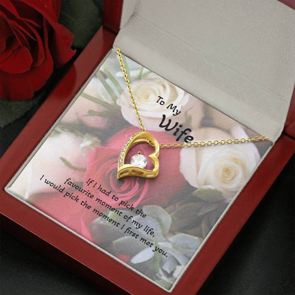 Roses are Forever, Love Necklace Wife Jewellery gold white gold finish Necklace