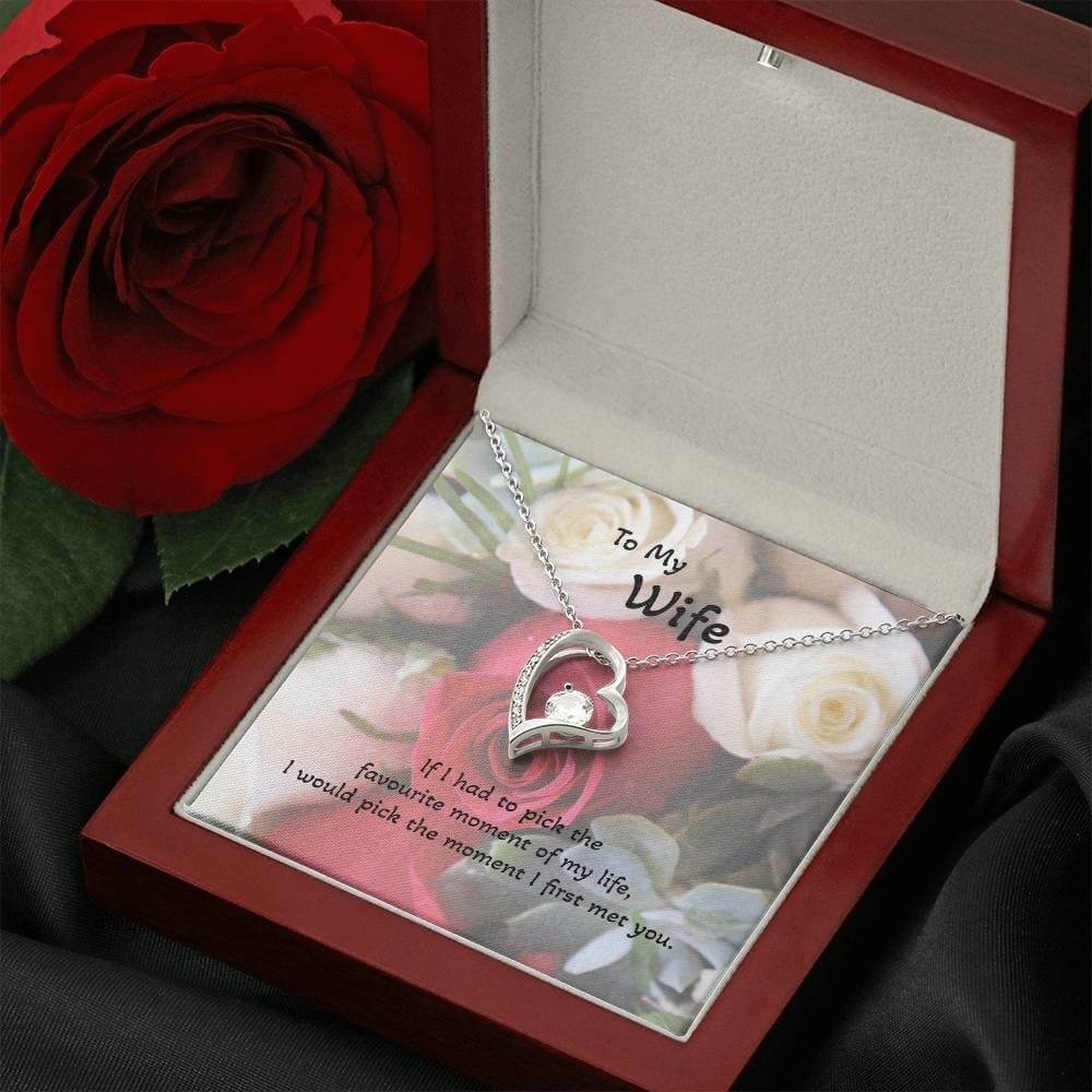 Roses are Forever, Love Necklace Wife Jewellery gold white gold finish Necklace