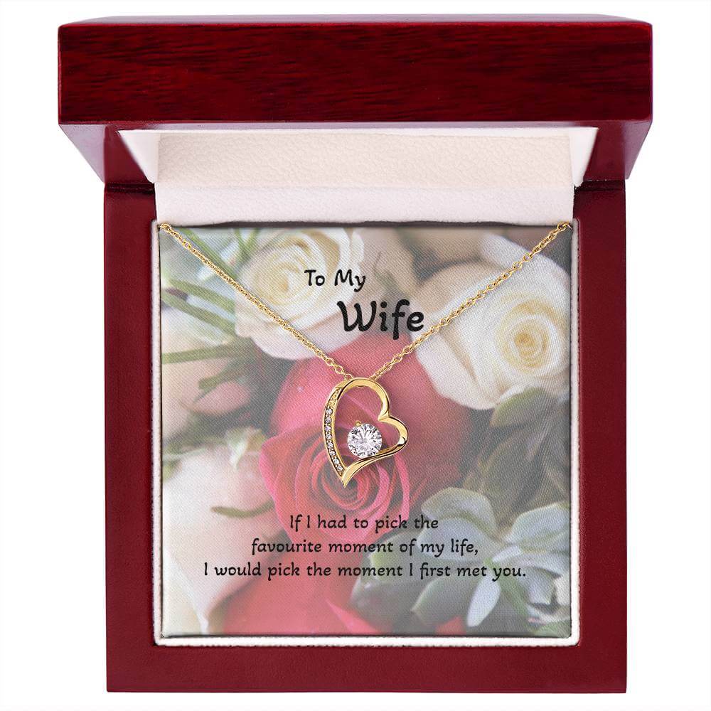 Roses are Forever, Love Necklace Wife Jewellery gold white gold finish Necklace