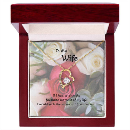 Roses are Forever, Love Necklace Wife Jewellery gold white gold finish Necklace