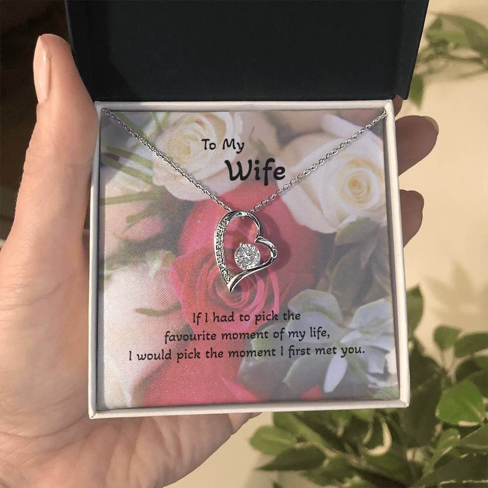 Roses are Forever, Love Necklace Wife Jewellery gold white gold finish Necklace